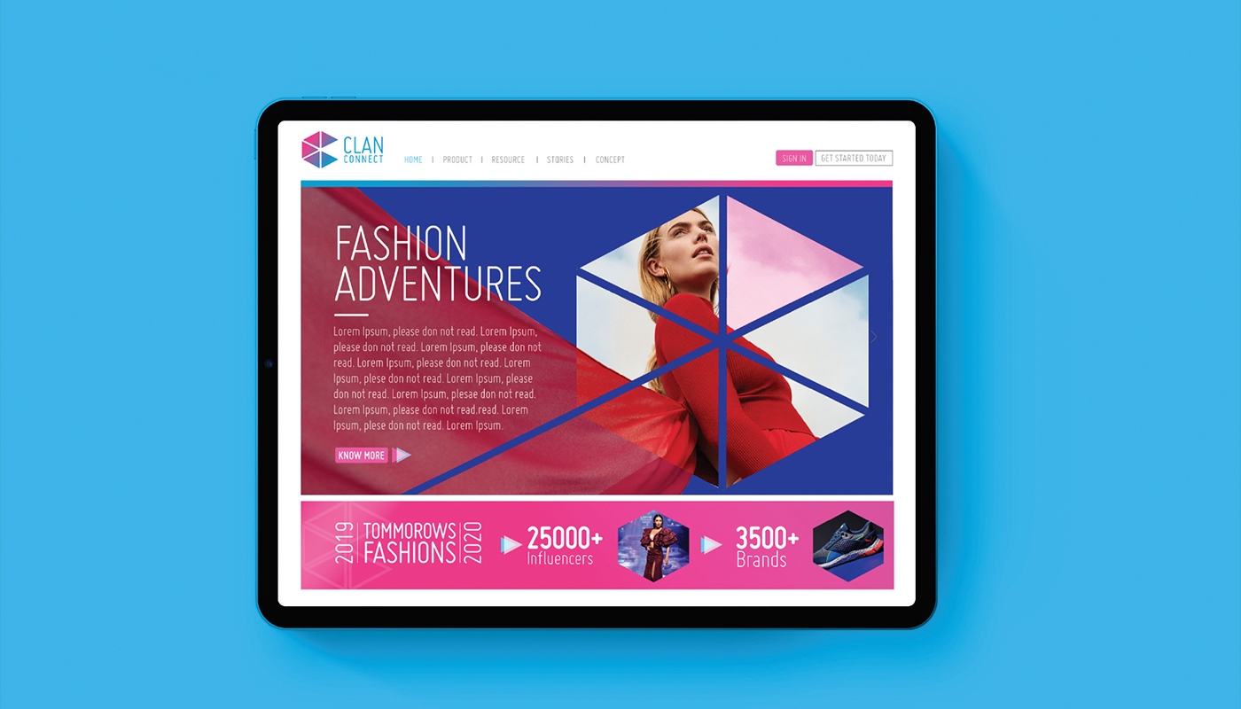 Clan connect website designing