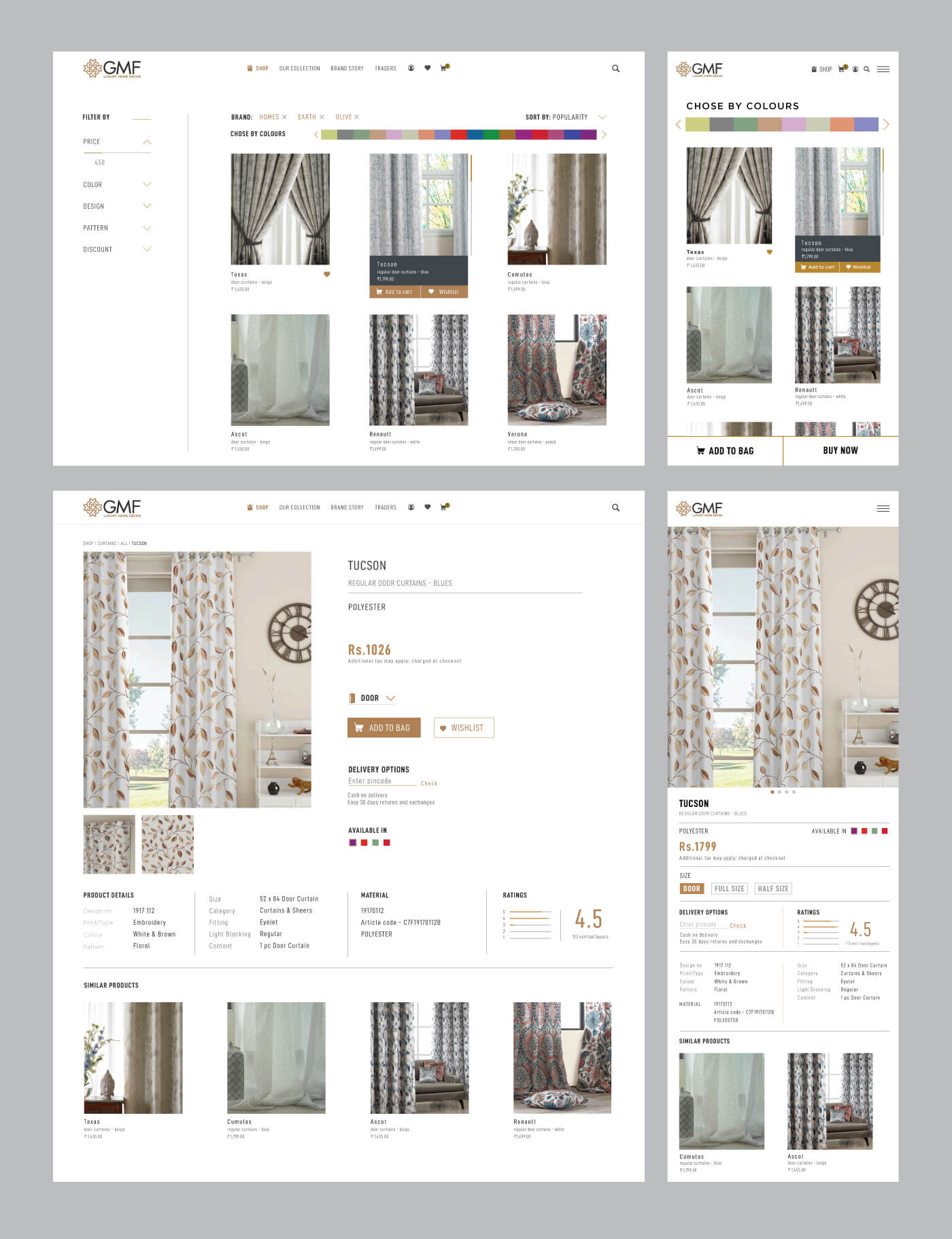 Image 1 Décor business Website development by 4AM