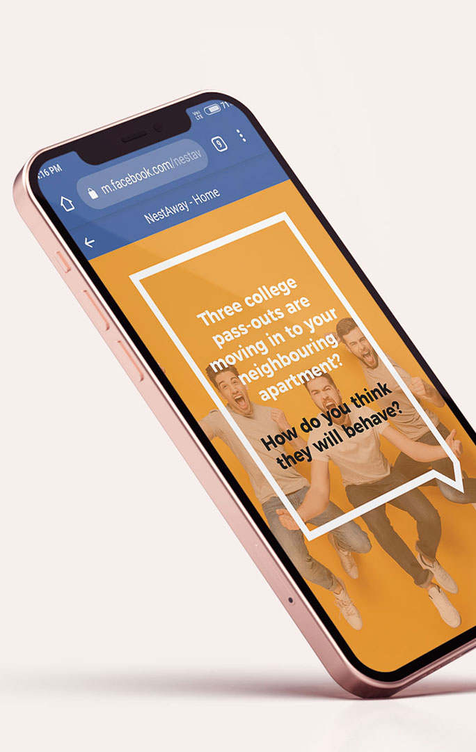 Effective social media campaign for Nestaway Effective social media campaign for Nestaway