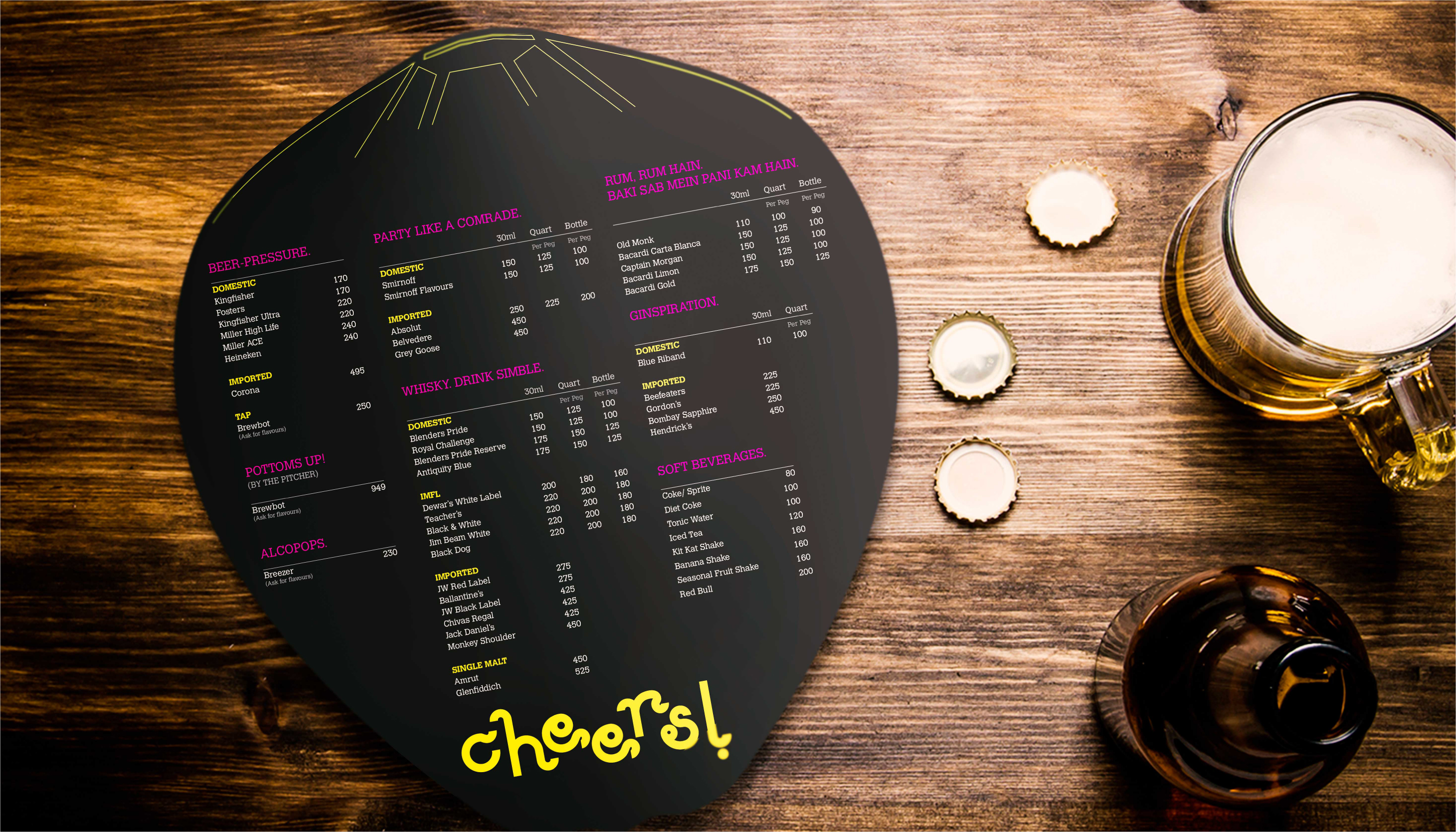 Image 4 Drinks Menu card designing for Sambar